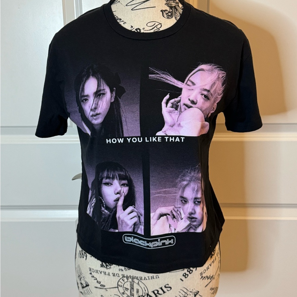BLACKPINK How You Like That TShirt S Lisa‎ Jisoo Jennie Rose Crop Top